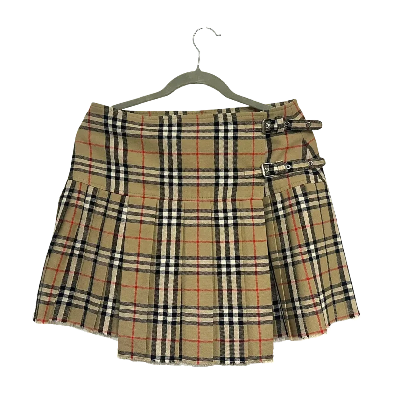 Burberry Classic Check Wool Pleated Kilt Skirt — 1 / 7