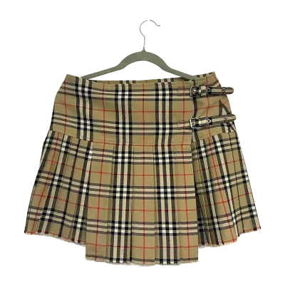 Burberry Classic Check Wool Pleated Kilt Skirt — thumbnail 1
