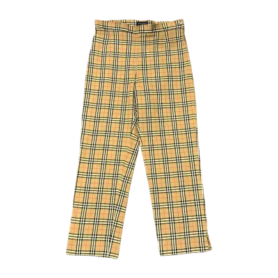 Burberry Golf Nova Check Cotton Blend Cropped Trousers