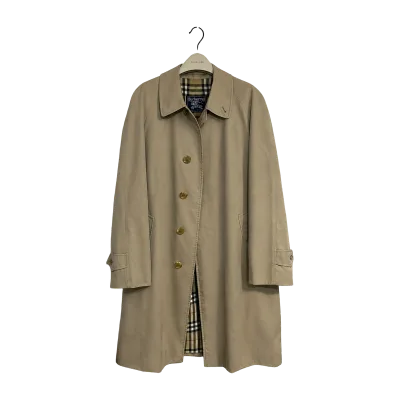 Burberry Single Breasted Cotton Blend Car Coat — thumbnail 1