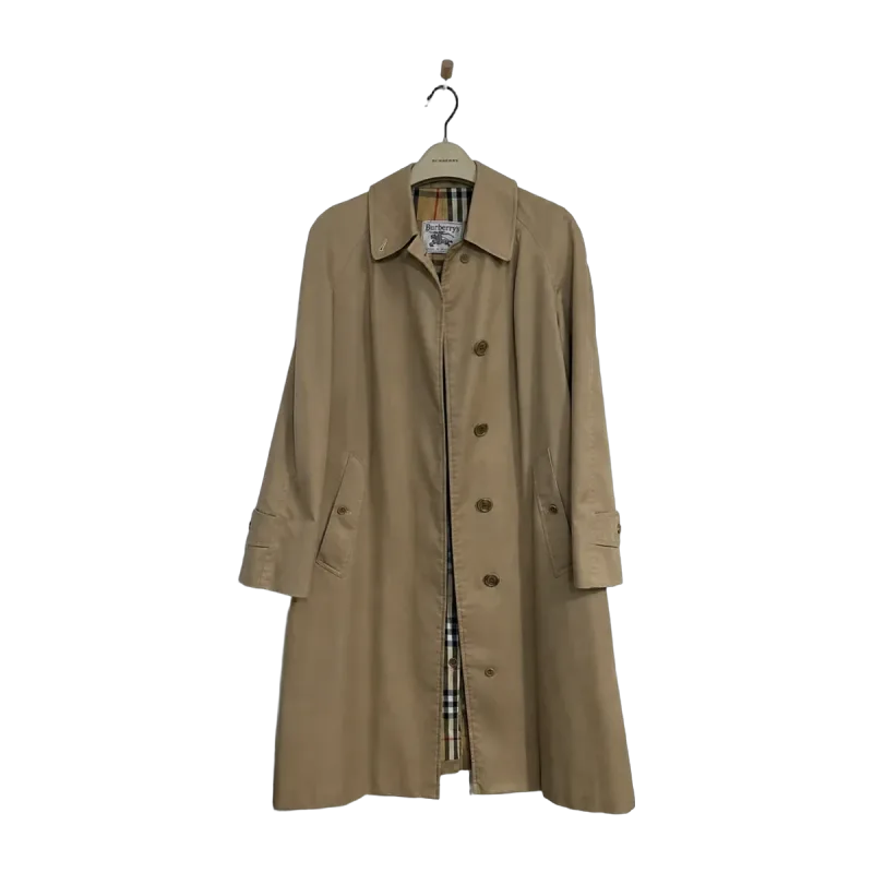 Burberry Single Breasted Cotton Blend Car Coat — 1 / 9