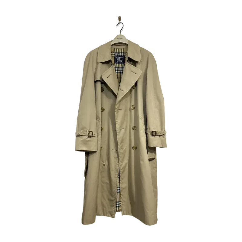 Burberry Classic Double Breasted Long Cotton Blend Trench Coat — 1 / 7