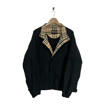 Burberry Golf Black Convertible Sleeve Jacket