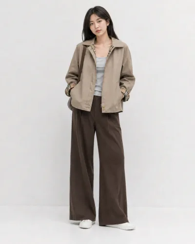 Burberry Harrington Style Cotton Blend Jacket — thumbnail 2