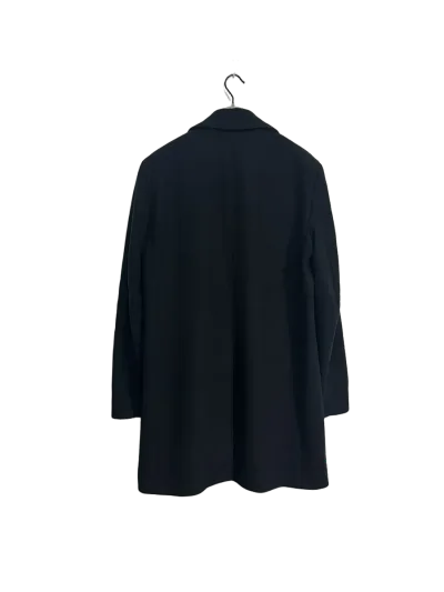 Burberry London Single Breasted Wool Blend Mid-Length Overcoat