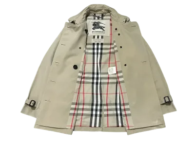 Burberry The Kensington Double Breasted Short Cotton Trench Coat