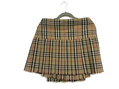Burberry Classic Check Wool Pleated Kilt Skirt — thumbnail 3