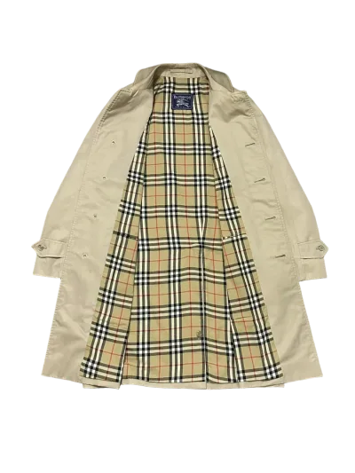Burberry Single Breasted Cotton Blend Car Coat — thumbnail 3