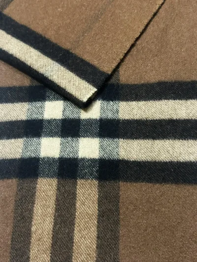 Burberry Brown Check Cashmere Scarf — thumbnail 3