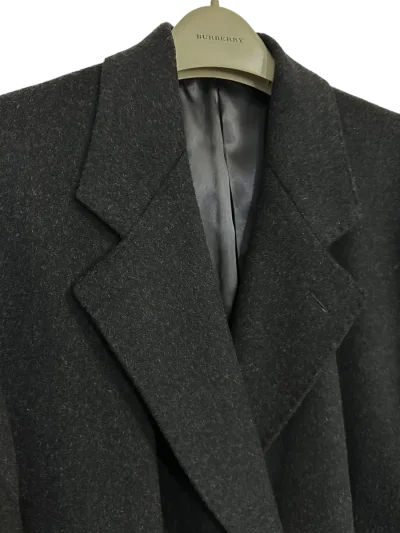 Burberry London Single Breasted Long Wool Cashmere Overcoat — thumbnail 4