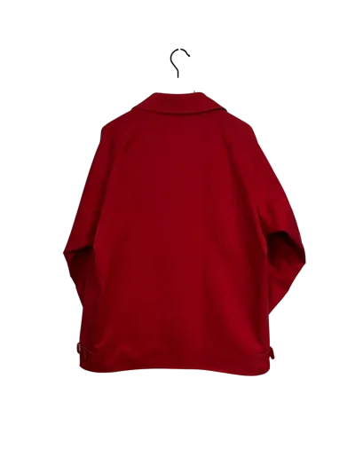 Burberry Vintage Red Cotton Blend Harrington Jacket — thumbnail 3