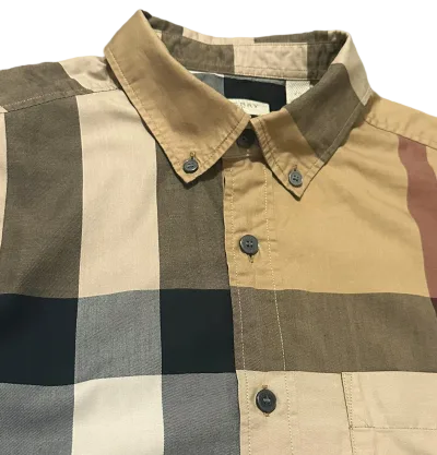 Burberry Brit Classic Check Cotton Short Sleeve Shirt — thumbnail 4