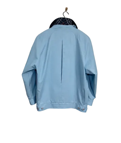 Burberry Vintage Check-Lined Cotton Blend Harrington Jacket — thumbnail 4