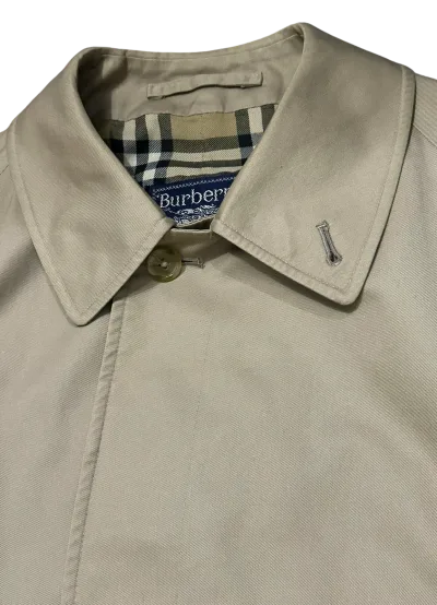 Burberry Single Breasted Cotton Blend Car Coat — thumbnail 4