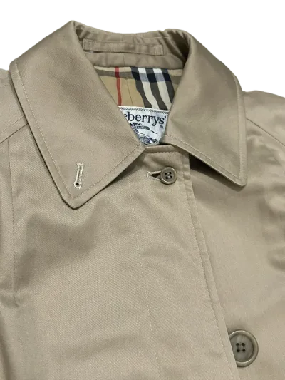 Burberry Single Breasted Cotton Blend Car Coat — thumbnail 4