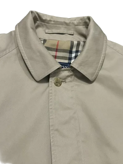 Burberry Vintage Reversible Check Cotton Blend Harrington Jacket - Beige — thumbnail 4