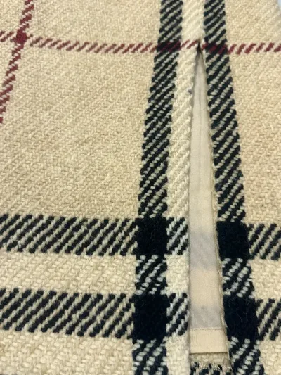 Burberry London Classic Check Wool A-Line Skirt — thumbnail 4
