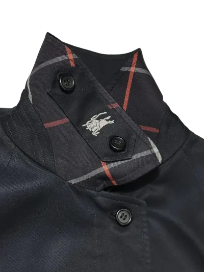 Burberry 深藏青色棉混纺 Harrington 夹克 — 缩略图 4