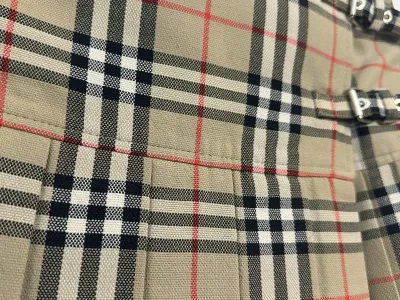 Burberry Classic Check Wool Pleated Kilt Skirt — thumbnail 5