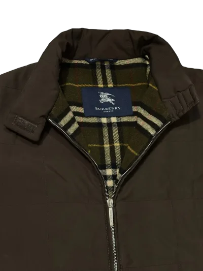 Burberry London Brown Quilted Jacket - Wool Blend Lining — thumbnail 5
