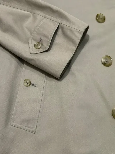 Burberry Single Breasted Cotton Blend Car Coat — thumbnail 6