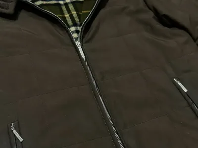 Burberry London Brown Quilted Jacket - Wool Blend Lining — thumbnail 6