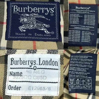 Burberry Single Breasted Cotton Blend Car Coat — thumbnail 7