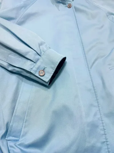 Burberry Vintage Check-Lined Cotton Blend Harrington Jacket — thumbnail 8