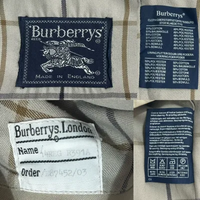 Burberry Vintage Check-Lined Cotton Blend Harrington Jacket - Stone — thumbnail 8