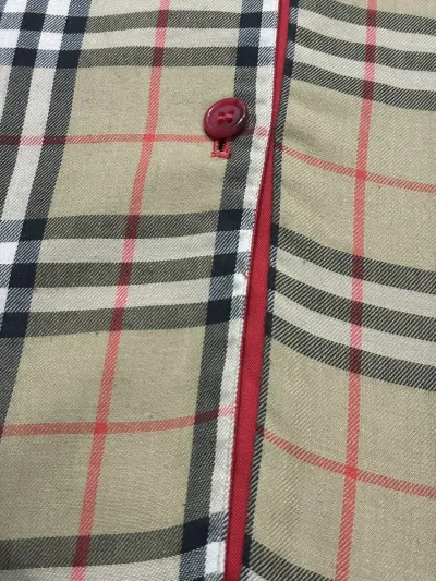 Burberry Red Belted Cotton Blend Car Coat — thumbnail 8