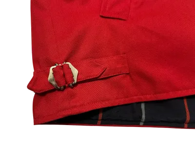 Burberry Vintage Red Cotton Blend Harrington Jacket — thumbnail 8