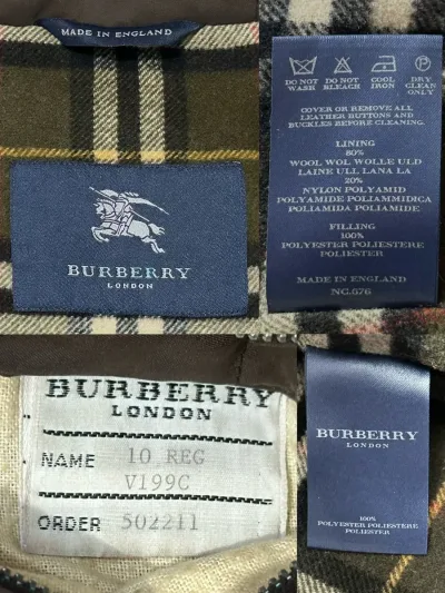 Burberry London Brown Quilted Jacket - Wool Blend Lining — thumbnail 8