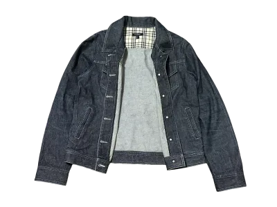 Burberry London Blue Denim Jacket - Check Details — thumbnail 9