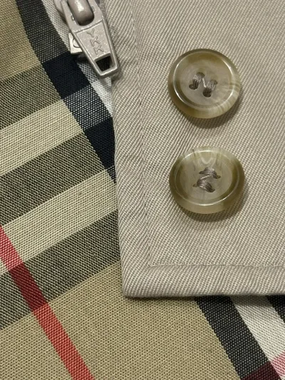 Burberry Vintage Check Lined Cotton Blend Harrington Jacket — thumbnail 9