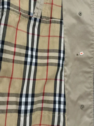 Burberry Single Breasted Cotton Blend Car Coat — thumbnail 9