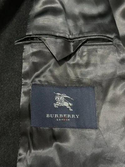 Burberry London Single Breasted Long Wool Cashmere Overcoat — thumbnail 10