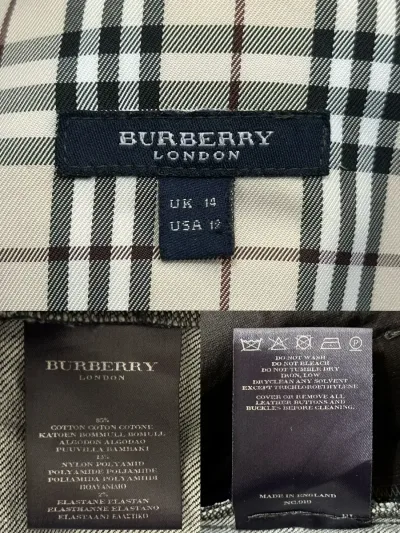 Burberry London Blue Denim Jacket - Check Details — thumbnail 10