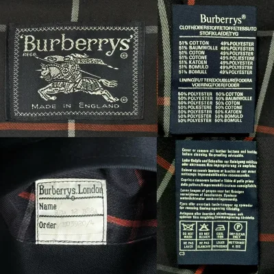 Burberry 深藏青色棉混纺 Harrington 夹克 — 缩略图 9