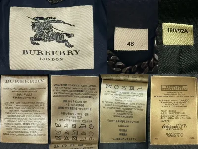 Burberry London Single Breasted Wool Blend Mid-Length Overcoat — thumbnail 11