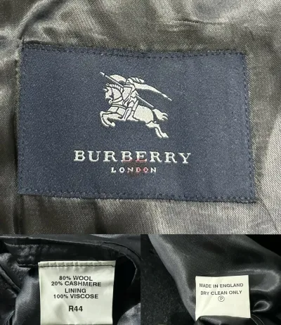 Burberry London Single Breasted Long Wool Cashmere Overcoat — thumbnail 11