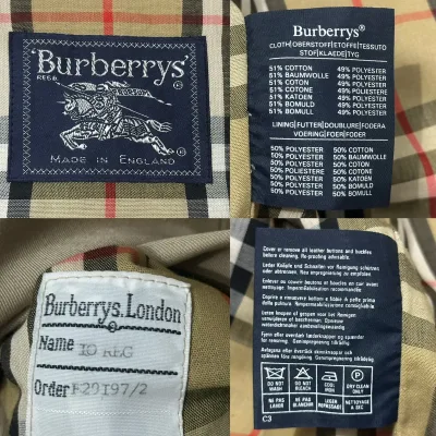 Burberry Vintage Check Lined Cotton Blend Harrington Jacket — thumbnail 11