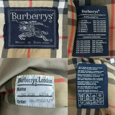 Burberry Vintage Reversible Check Cotton Blend Harrington Jacket - Beige — thumbnail 11