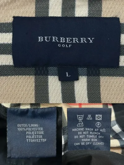 Burberry Golf Black Convertible Sleeve Jacket — thumbnail 16