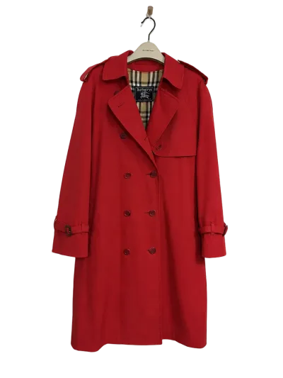 Burberry Classic Long Double Breasted Trench Coat - Red — thumbnail 4