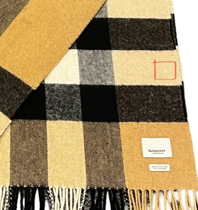 Classic Cashmere Check Scarf — thumbnail 6