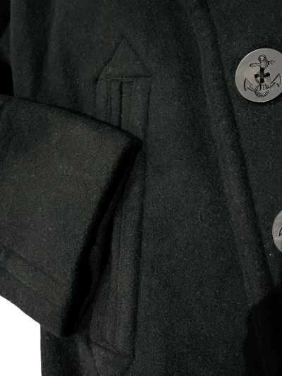 Double Breasted Cashmere Blend Pea Coat — thumbnail 10