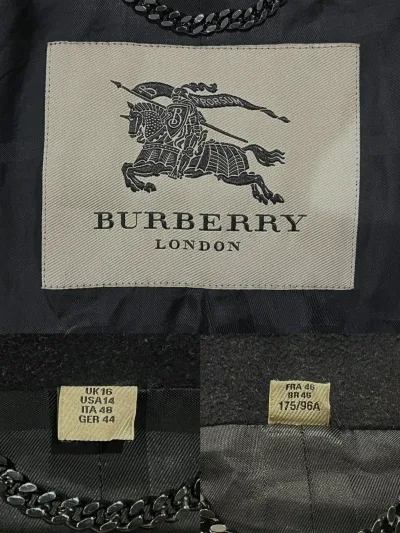 Burberry Double Breasted Cashmere Wool Blend Coat — thumbnail 7