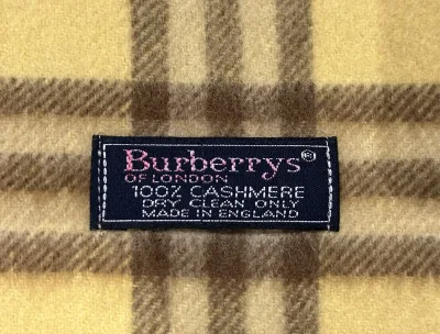 Burberry Yellow Check Cashmere Scarf — thumbnail 3