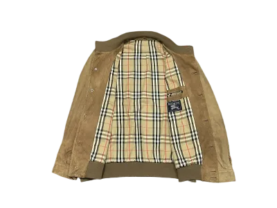 Burberry Vintage Genuine Suede Bomber Jacket