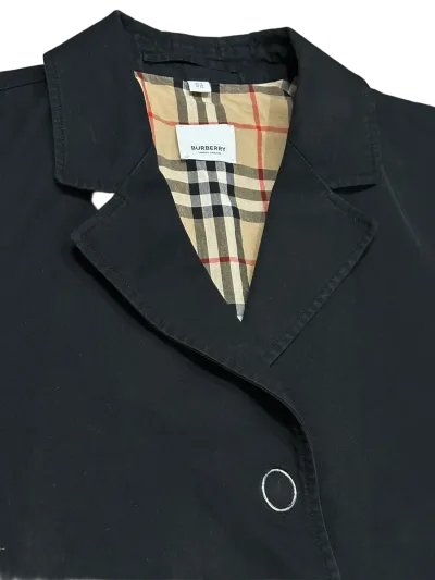 Burberry Press-stud Detail Cotton Gabardine Coat — thumbnail 5